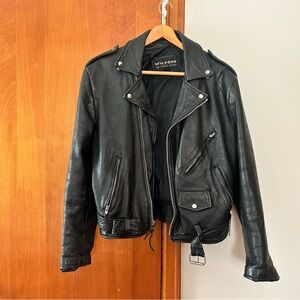 Wilson Black Leather Jacket
